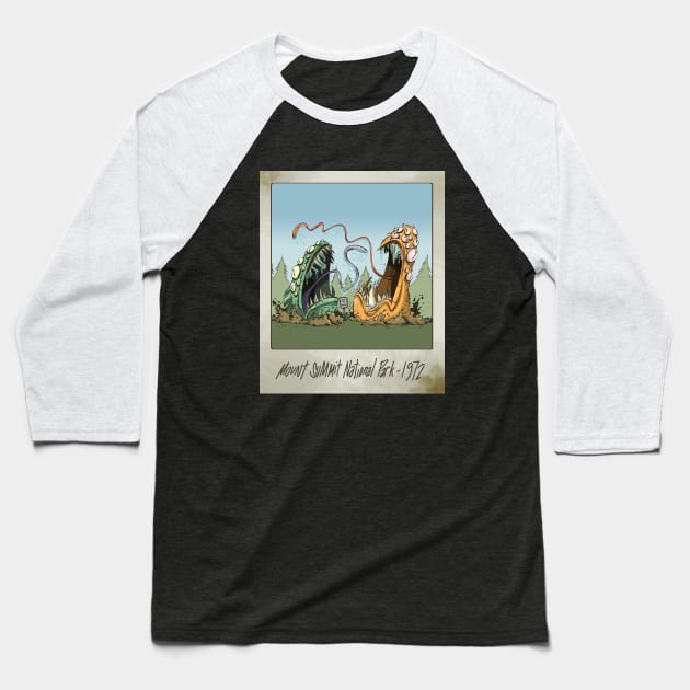 Don't Feed the Animals Baseball T-Shirt by westinchurch